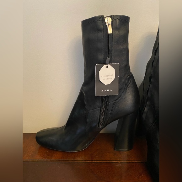 Zara leather boots - Picture 4 of 6